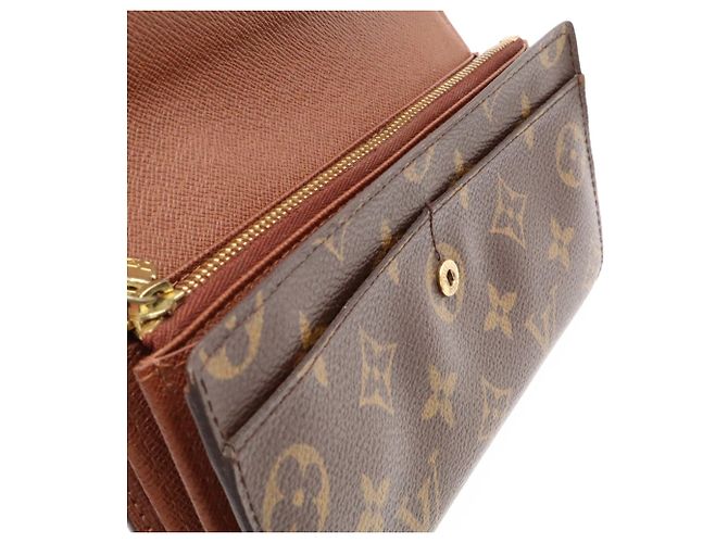 Louis Vuitton Monogram Bi-fold Long Wallet Braun Monogramm - Ansicht 9