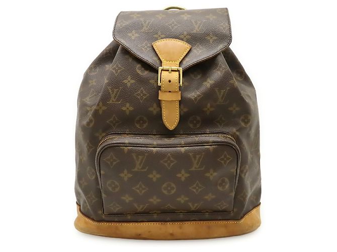 Zaino e Borsa a Spalla Louis Vuitton Monogram Montsouris GM Marrone Monogramma - vista 2