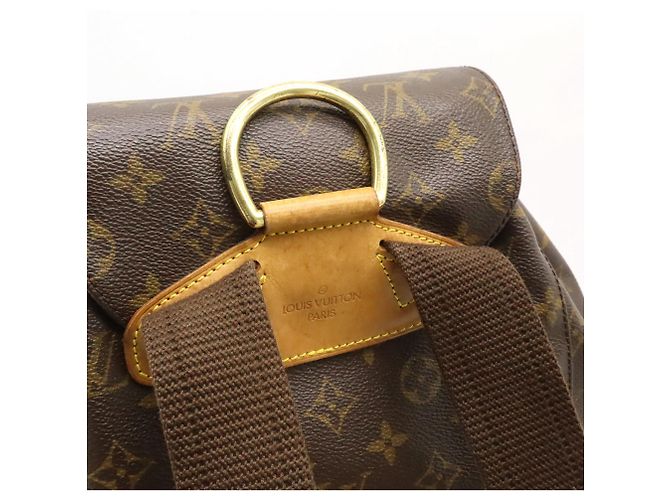 Zaino e Borsa a Spalla Louis Vuitton Monogram Montsouris GM Marrone Monogramma - vista 5