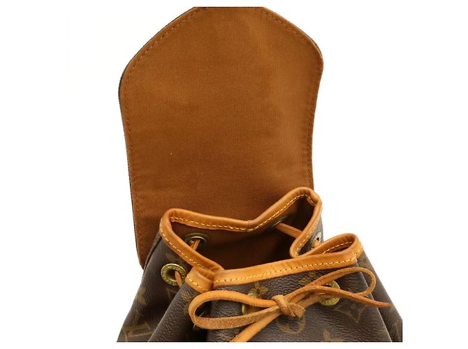 Zaino Louis Vuitton Monogram Mini Montsouris Marrone Monogramma - vista 7