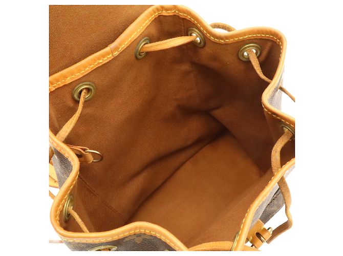 Zaino Louis Vuitton Monogram Mini Montsouris Marrone Monogramma - vista 8