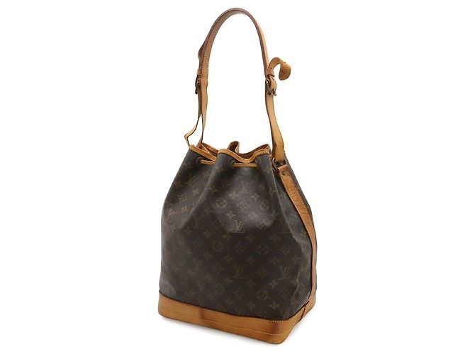 Borsa a Spalla Louis Vuitton Monogram Noe Modello M42224 Marrone Monogramma - vista 3