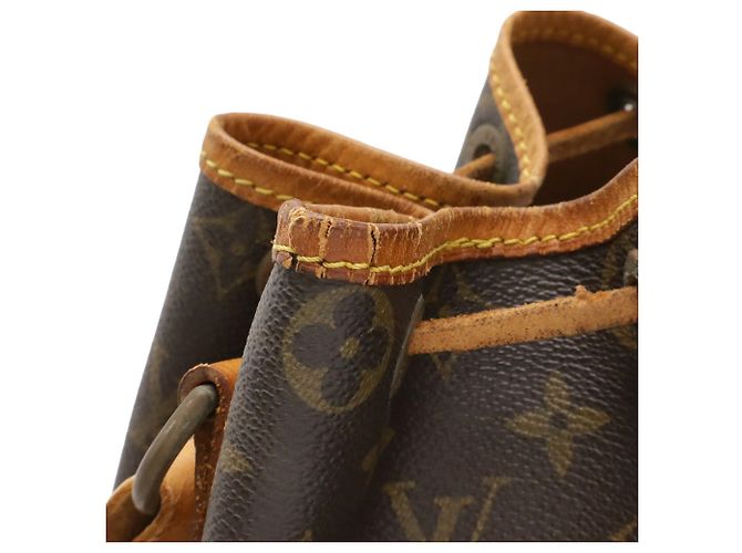 Borsa a Spalla Louis Vuitton Monogram Noe Modello M42224 Marrone Monogramma - vista 5