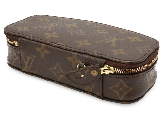 Louis Vuitton Monogram Pochette Monte Carlo Case M47352 Marrone Monogramma - vista 3
