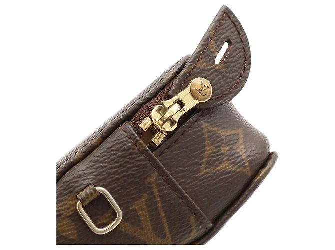 Louis Vuitton Monogram Pochette Monte Carlo Case M47352 Marrone Monogramma - vista 5