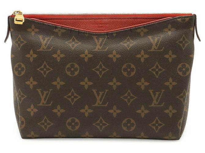Louis Vuitton Monogram Pallas Beauty Case Multi Pouch Clutch Bag Bianco Rosso Fuschia Monogramma - vista 2