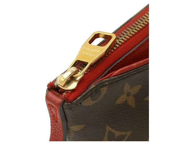 Louis Vuitton Monogram Pallas Beauty Case Multi Pouch Clutch Bag Bianco Rosso Fuschia Monogramma - vista 5