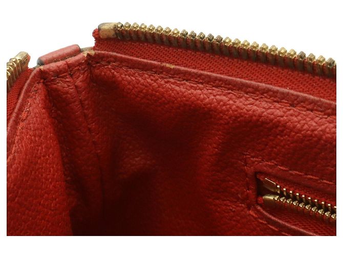 Louis Vuitton Monogram Pallas Beauty Case Multi Pouch Clutch Bag Bianco Rosso Fuschia Monogramma - vista 8