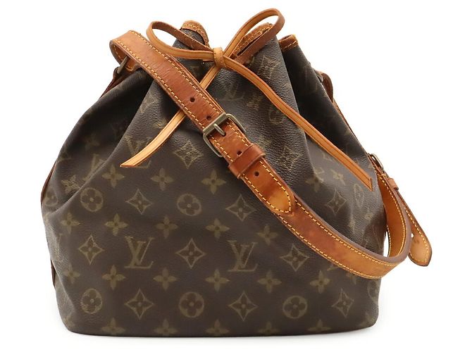 Noe Borsa a Spalla Louis Vuitton Monogram Petit Noé Marrone Bianco Monogramma - vista 2