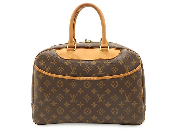 Borsa Louis Vuitton Monogram Bowling Vanity Deauville Marrone Monogramma - vista 2