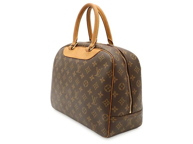 Borsa Louis Vuitton Monogram Bowling Vanity Deauville Marrone Monogramma - vista 3