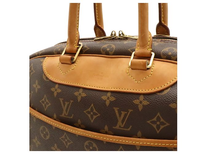 Borsa Louis Vuitton Monogram Bowling Vanity Deauville Marrone Monogramma - vista 8