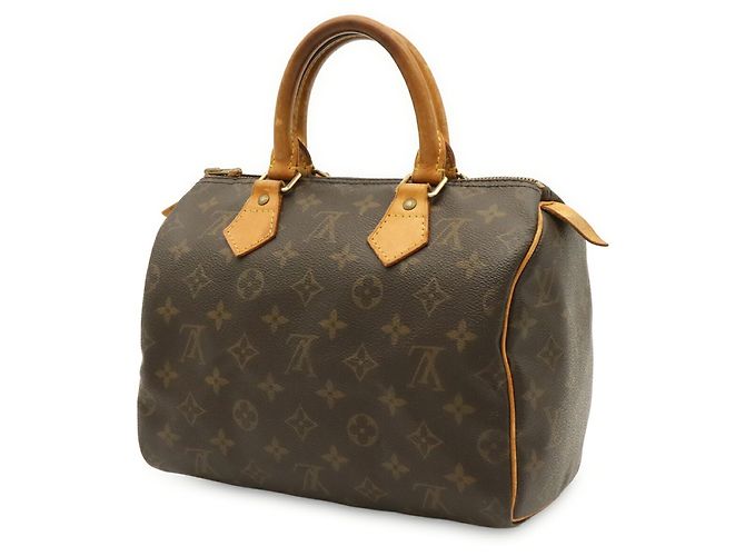 Borsa Louis Vuitton Monogram Speedy 25 Marrone - vista 3