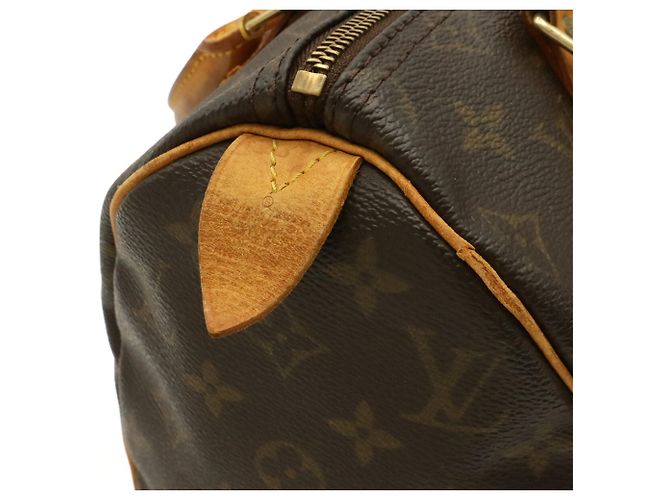 Borsa Louis Vuitton Monogram Speedy 25 Marrone - vista 5