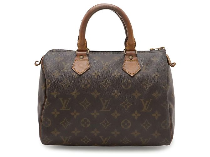 Borsa Louis Vuitton Monogram Speedy 25 Marrone - vista 2