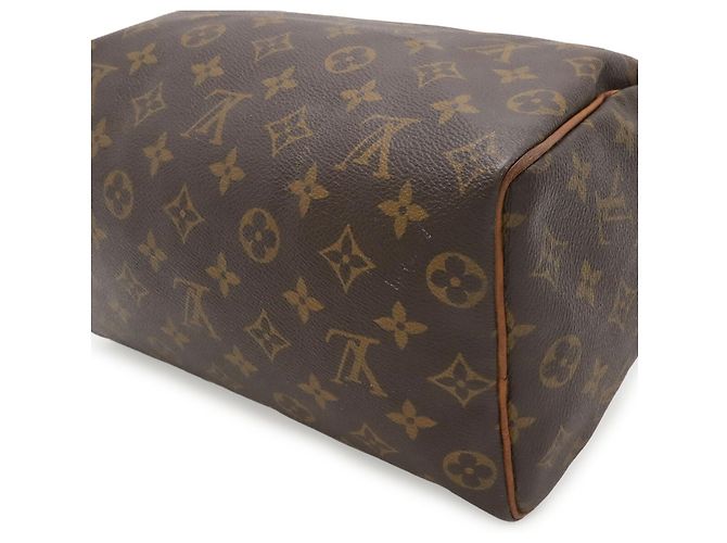 Borsa Louis Vuitton Monogram Speedy 25 Marrone - vista 4