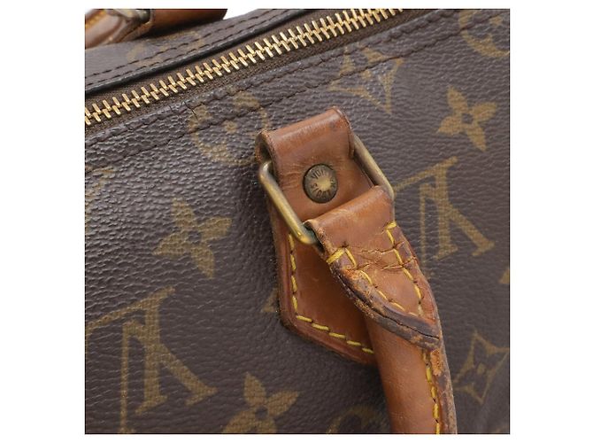 Borsa Louis Vuitton Monogram Speedy 25 Marrone - vista 8