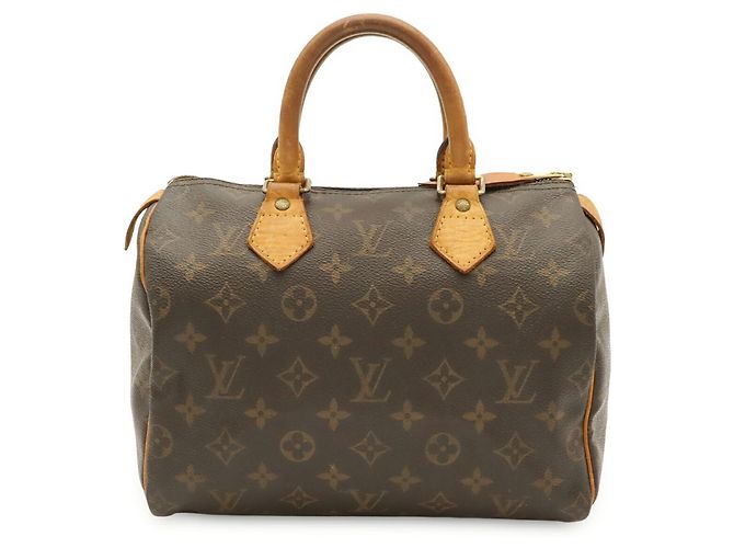 Borsa Louis Vuitton Monogram Speedy 25 M41528 Marrone - vista 2