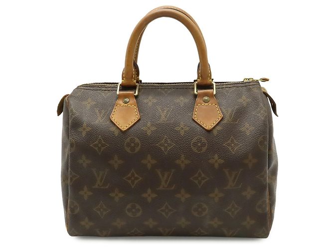 Borsa Louis Vuitton Monogram Speedy 25 Marrone - vista 2