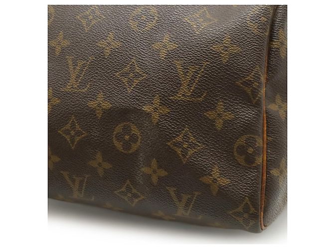 Borsa Louis Vuitton Monogram Speedy 25 Marrone - vista 9