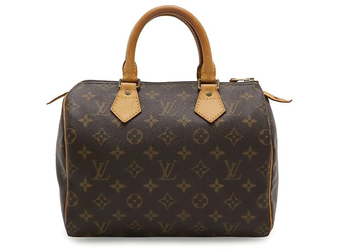 Borsa Louis Vuitton Monogram Speedy 25 Marrone - vista 2