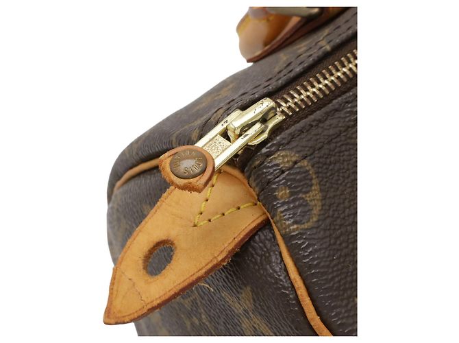 Borsa Louis Vuitton Monogram Speedy 25 Marrone - vista 5