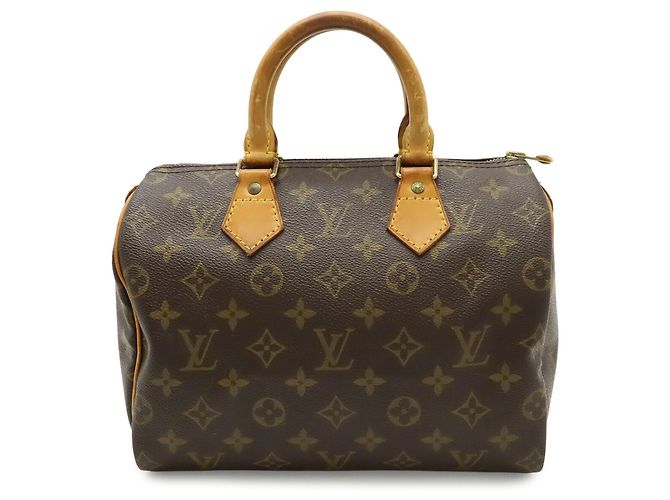Borsa Louis Vuitton Monogram Speedy 25 Marrone - vista 2