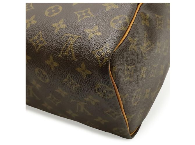 Borsa Louis Vuitton Monogram Speedy 25 Marrone - vista 4