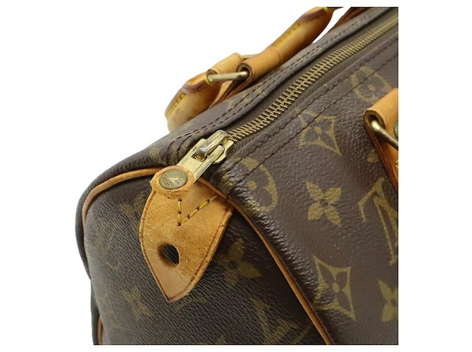 Borsa Louis Vuitton Monogram Speedy 25 Marrone - vista 6
