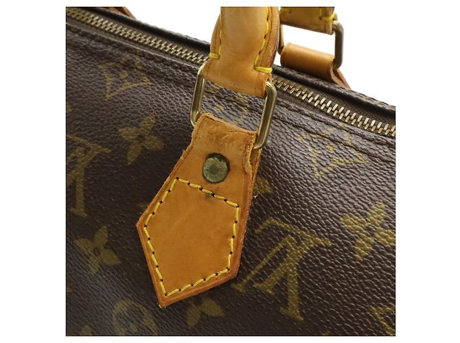 Borsa Louis Vuitton Monogram Speedy 25 Marrone - vista 9