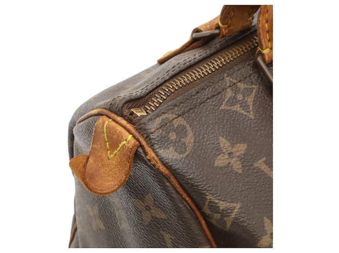 Borsa Louis Vuitton Monogram Speedy 25 Marrone - vista 10