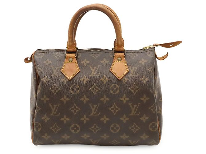 Borsa Louis Vuitton Monogram Speedy 25 Marrone - vista 2