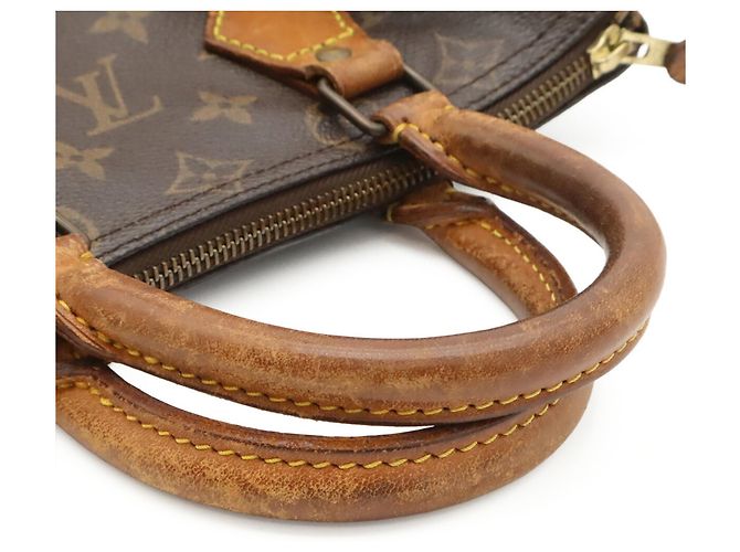 Borsa Louis Vuitton Monogram Speedy 25 Marrone - vista 5
