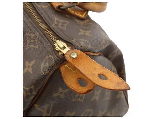 Borsa Louis Vuitton Monogram Speedy 25 Marrone - vista 6