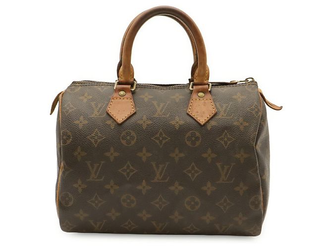 Borsa Louis Vuitton Monogram Speedy 25 Marrone - vista 2