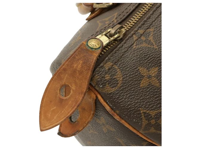 Borsa Louis Vuitton Monogram Speedy 25 Marrone - vista 5