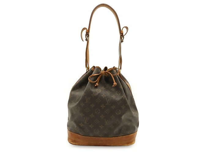 Borsa a tracolla Louis Vuitton Monogram Noe Marrone Bianco Monogramma - vista 2