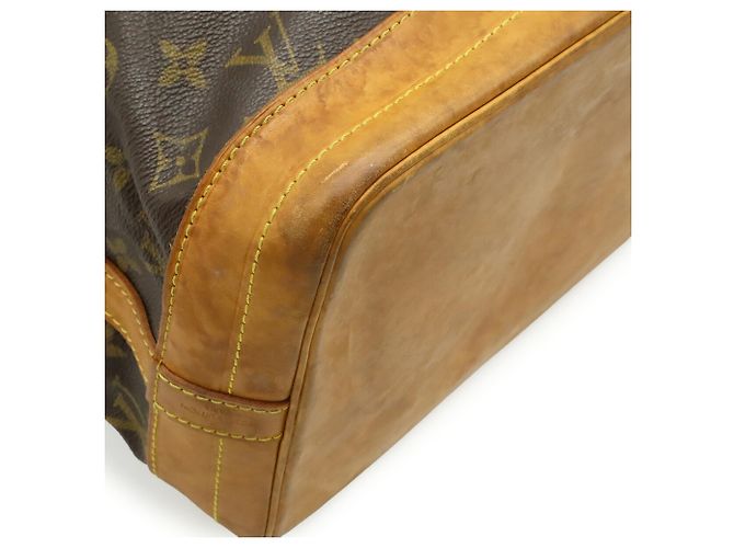 Louis Vuitton Monogram Noe Schultertasche Braun Weiß Monogramm - Ansicht 4
