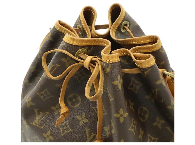 Louis Vuitton Monogram Noe Schultertasche Braun Weiß Monogramm - Ansicht 5