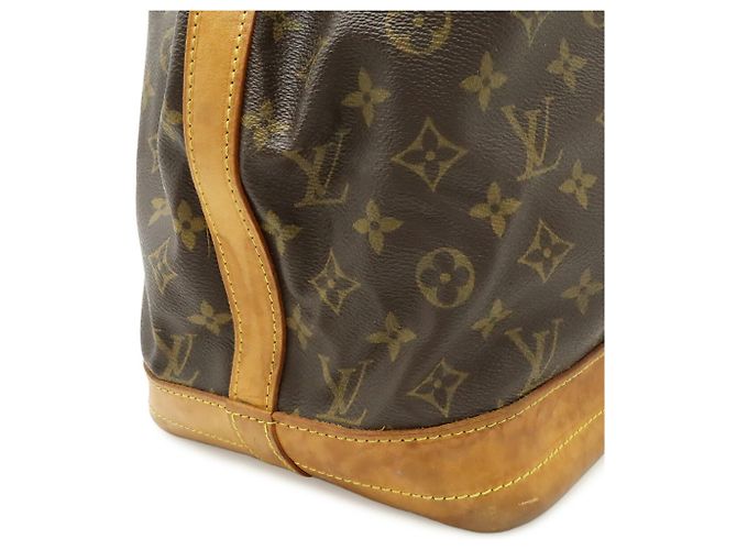 Louis Vuitton Monogram Noe Schultertasche Braun Weiß Monogramm - Ansicht 9