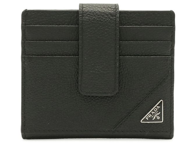 Portacarte Triangle Prada Nero Bianco - vista 2