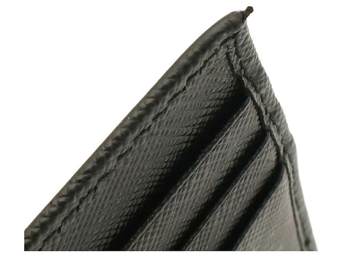 Cartera Bi-fold Triangle Prada Negro Blanco - vista 6