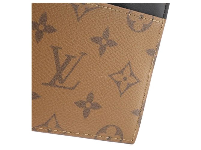 Cartera Louis Vuitton Monogram Reverse Castaño Negro Monograma - vista 8