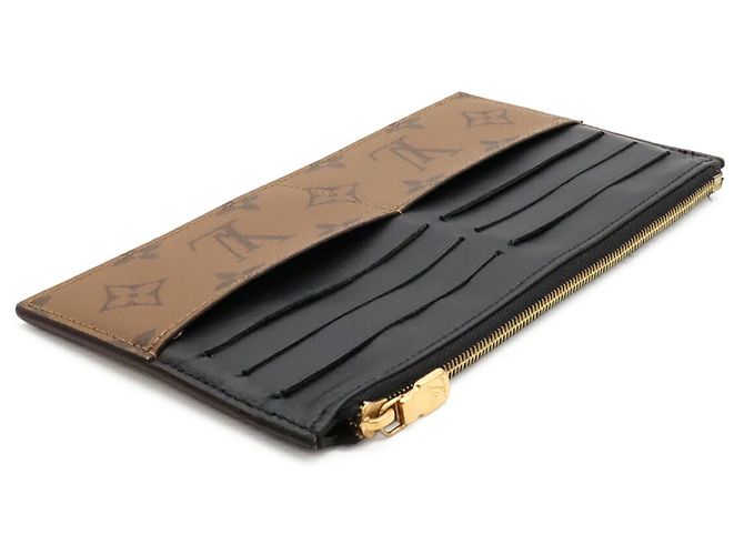 Cartera Louis Vuitton Monogram Reverse Castaño Negro Monograma - vista 9