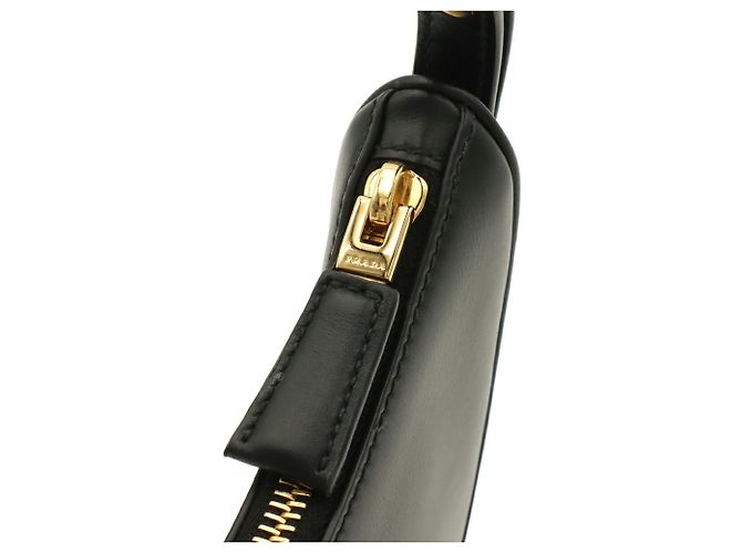 Borsa a Spalla Arche Small in Pelle Prada Nero - vista 6
