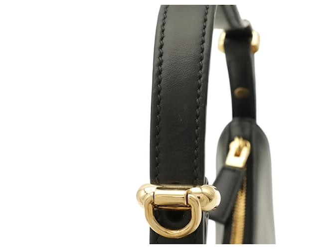 Borsa a Spalla Arche Small in Pelle Prada Nero - vista 7