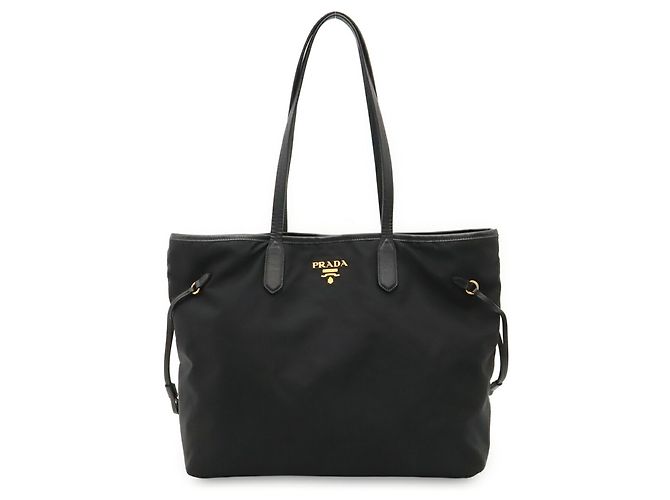 Borsa Tote Prada in nylon nero - vista 2