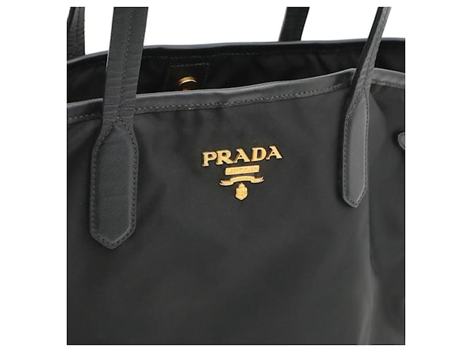 Borsa Tote Prada in nylon nero - vista 9