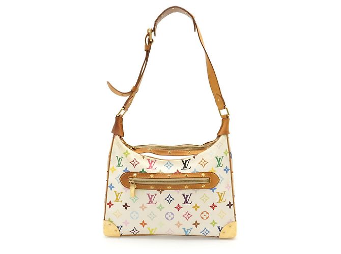 Borsa a Spalla Louis Vuitton Monogram Multicolor Boulogne M92660 Bianco Multicolore Giallo Monogramma - vista 2