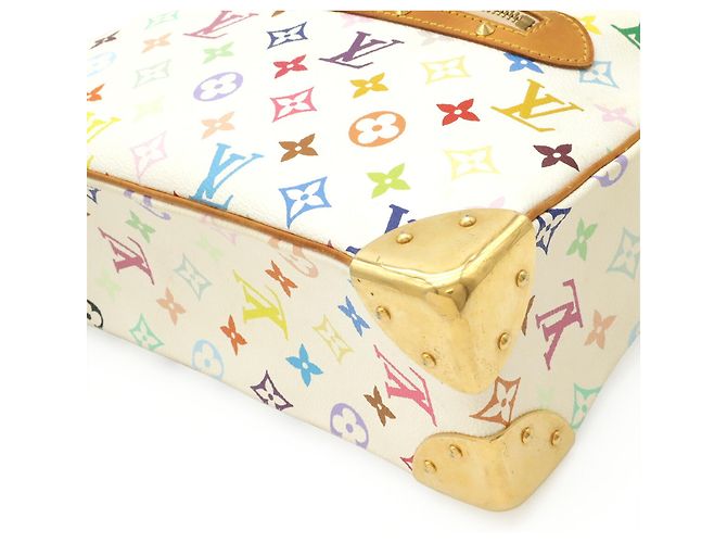 Borsa a Spalla Louis Vuitton Monogram Multicolor Boulogne M92660 Bianco Multicolore Giallo Monogramma - vista 4